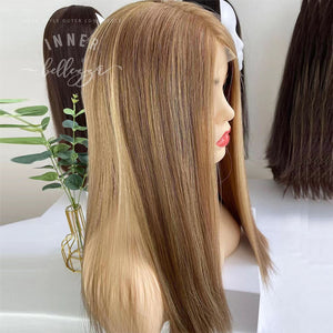 8" X 8" Lace Top European Human Hair Topper (18'') - Inner Bellezza