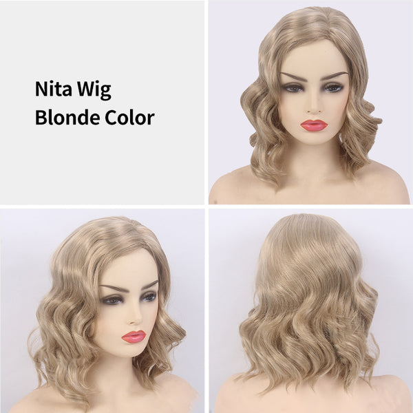 Nita | Wavy Wigs | Synthetic Wigs (Basic Cap）