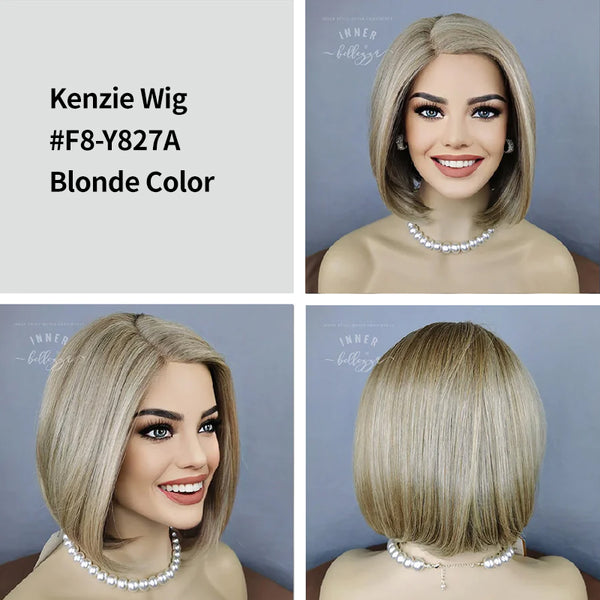 Kenzie | 10'' Bob Straight | Synthetic L Part Lace Wig