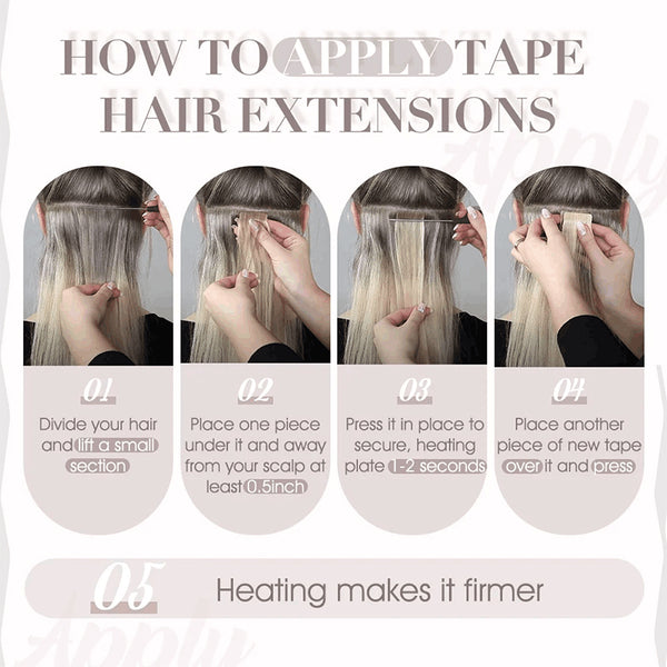 Tape In Hair Extensions 100% Virgin Human Hair Darkest Brown (#2)