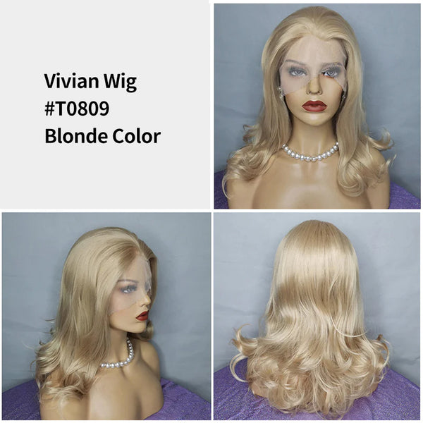 Vivian | Mid-Length Wavy | Synthetic Monofilament Wig