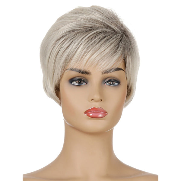Peggy | Pixie Cut Wig | Synthetic Layered Wigs (Basic Cap）