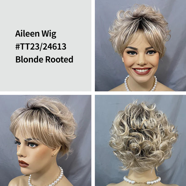 Aileen | Softly Curly Layers |Blonde Wave Synthetic Wigs (Capless)
