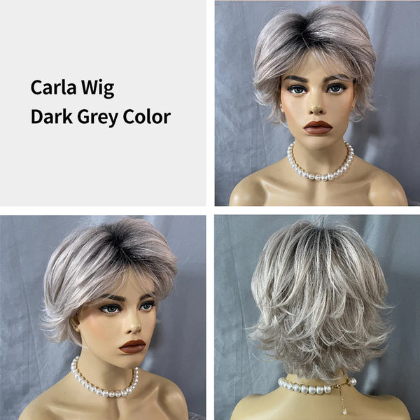 Carla | Layered Pixie Synthetic Wig (Basic Cap)