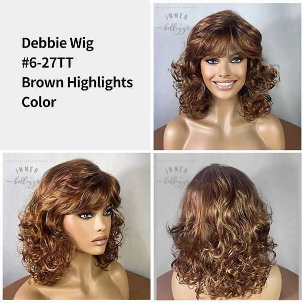 Debbie | Shoulder Length Curly | Synthetic Wig (Basic Cap)