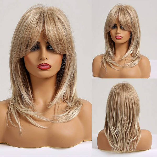 Elsa | Straight Layers | Synthetic Wigs (Basic Cap)