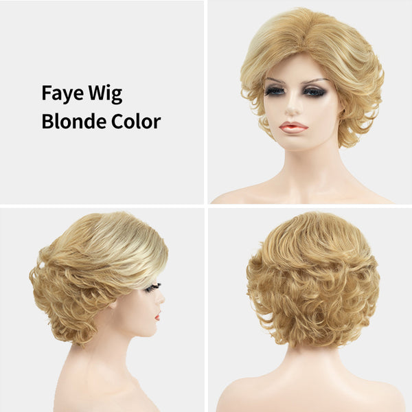 Faye | Shoulder-Length Curly | Synthetic Wigs (Basic Cap)