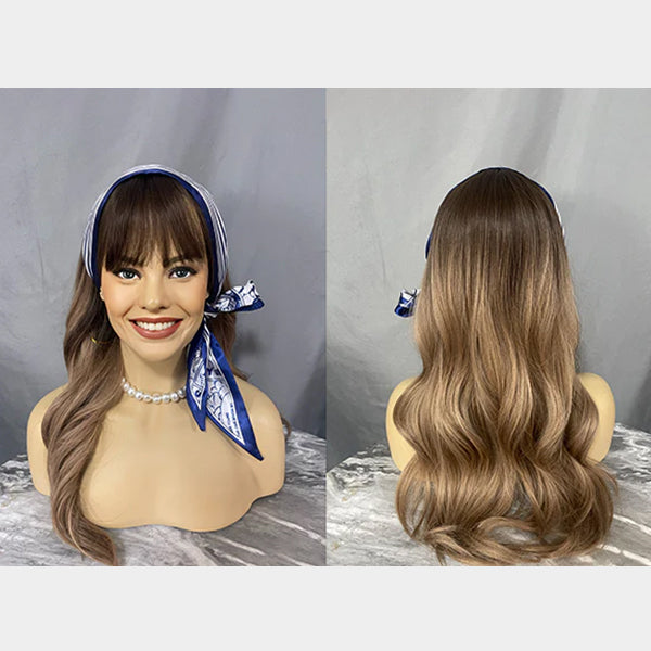 Ombre Long Wavy | Synthetic Wigs (Basic Cap)