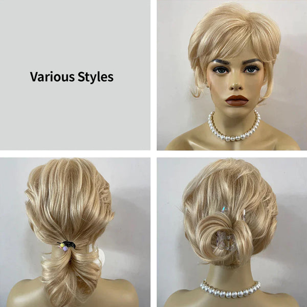 Tress | Mid-Length Layerd Wavy Synthetic Wig (Basic Cap)