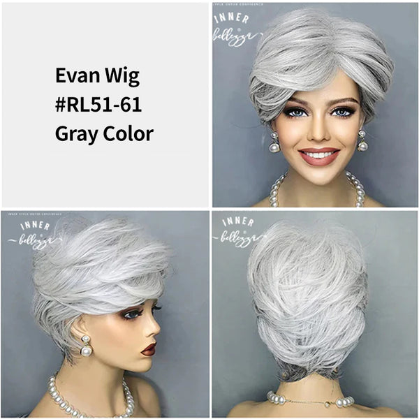 Evan | Short Layerd Straight | Synthetic Wig (Basic Cap)