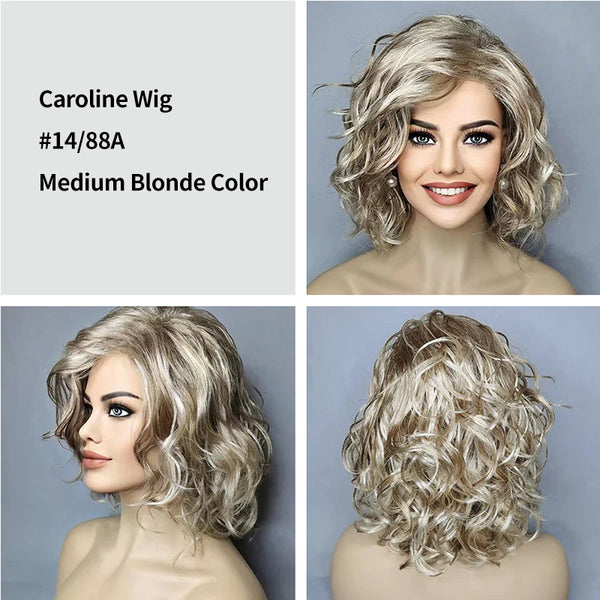Caroline | Shoulder-length Layers Curls | Synthetic Wig (Basic Cap)