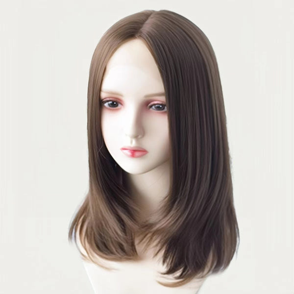 Olive | Medium Layered Wigs|Synthetic Wigs (Lace Front)