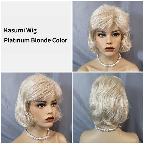 Kasumi | Chin-Length Bob Curl | Synthetic Wig (Basic Cap)
