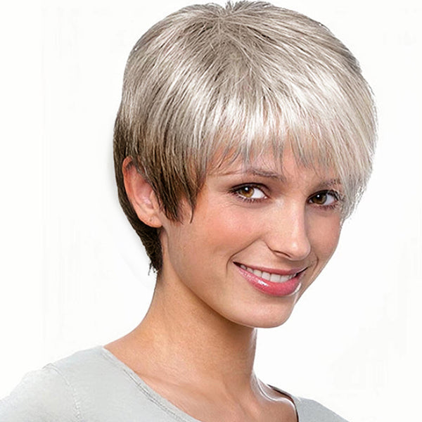 Alexander | Short Layered Wigs | Synthetic Wig (Basic Cap)