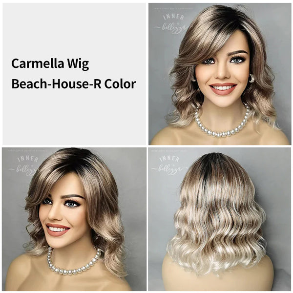 Carmella | 14'' Synthetic Layerd Wavy Wig | Lace Front