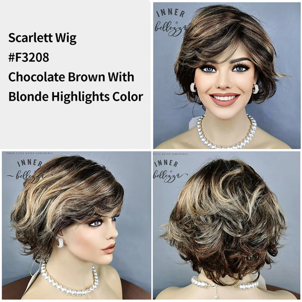 Scarlett | Bob Layered Wig | Wave Synthetic Wigs