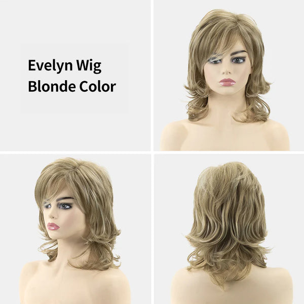 Evelyn | Shoulder-Length Layered | Synthetic Wigs (Basic Cap)