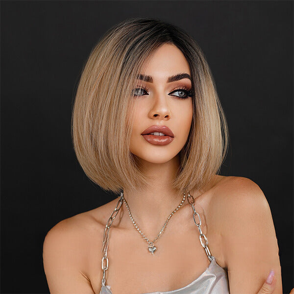 Tracy | Mid-Length Bob Wigs | Lace Front Synthetic Wig