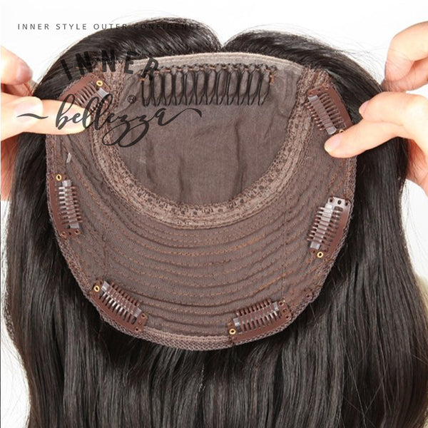 Easley | 7"*7" Silk Top | Body Wavy Human Hair Toppers