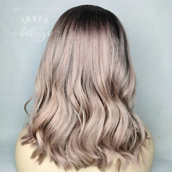 Lottie | 16'' Lace Top Wig | Rose Gold Balayage (S/M)