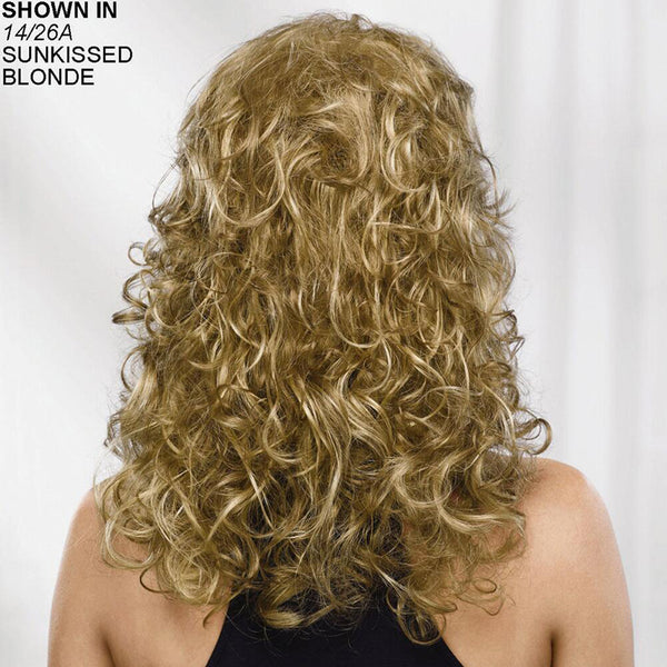 Auburn/Blonde Long Relaxed Curls Hair Synthetic Natural Wigs - Inner Bellezza
