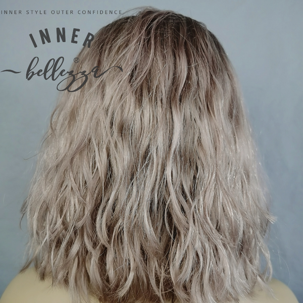 Whitney | Parrucca frontale in pizzo da 14 '' | Balayage oro rosa (S/M)