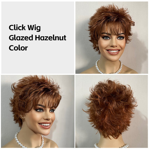 Click | Short Cut Synthetic Wig (Basic Cap)