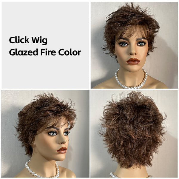 Click | Short Cut Synthetic Wig (Basic Cap)
