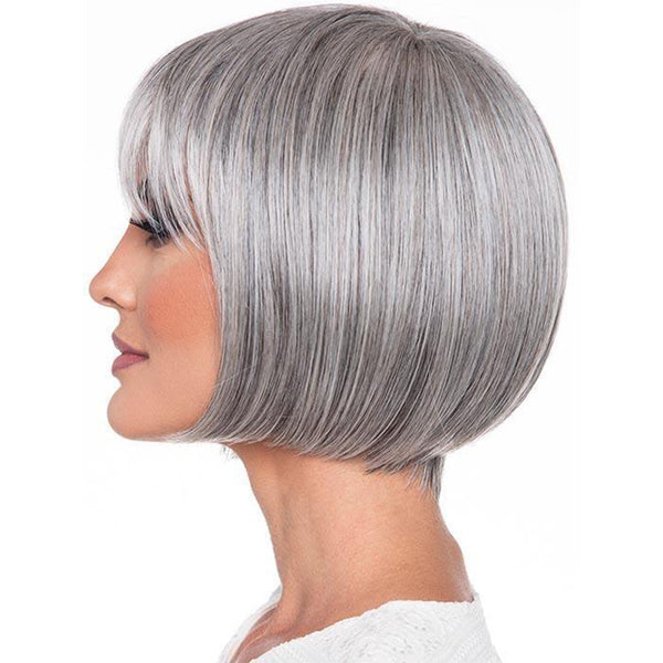 Tandi | Medium Grey | Straight Human Hair Wig - Inner Bellezza