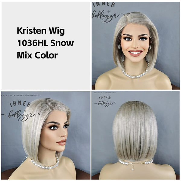 Kristen | 10'' Bob Straight | Synthetic L Part Lace Wig